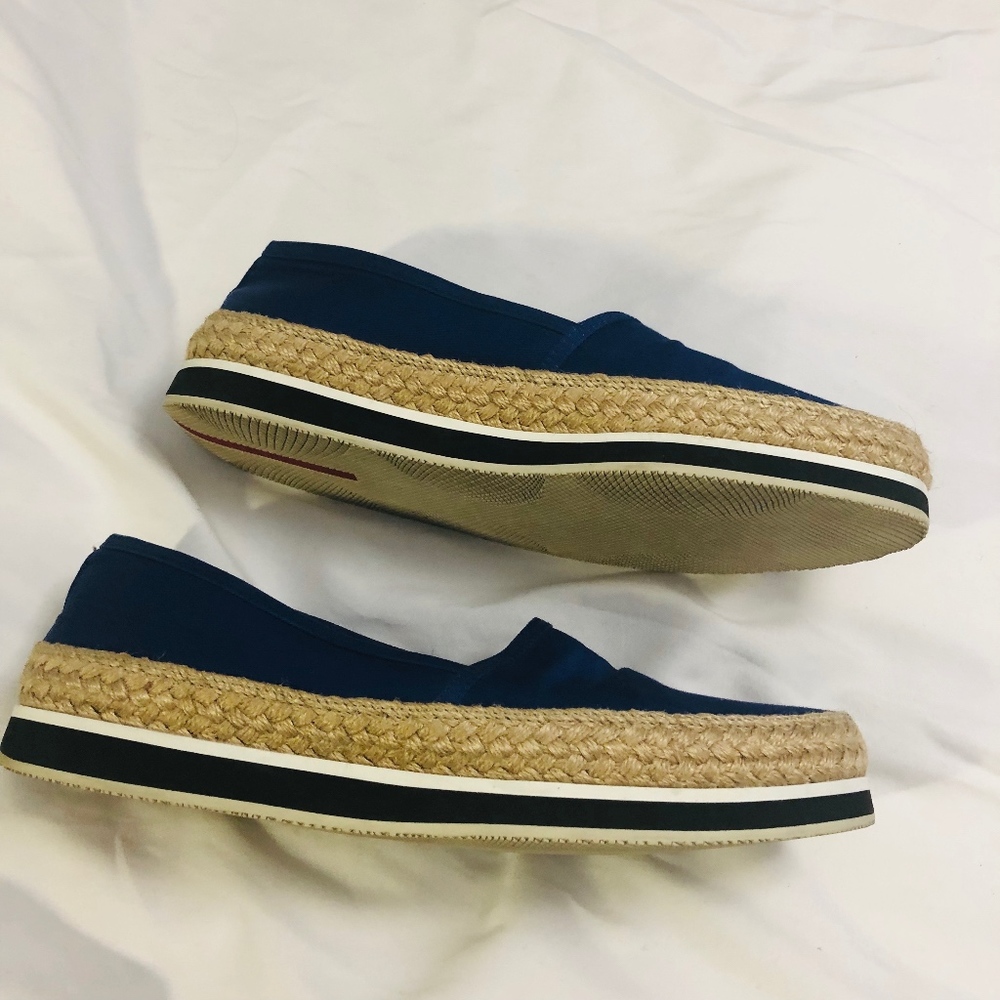 Prada Blue Slip On Shoes - Picture 5 of 7